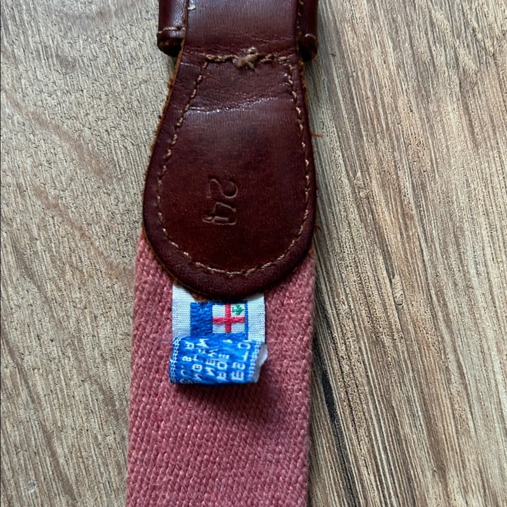 Boys Brown and Blue Palmetto Flag Ribbon Belt